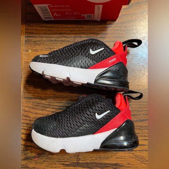 Nike Air Max 270 red boys 4c - Picture 4 of 6